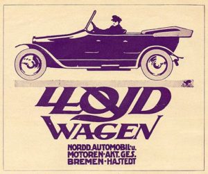 1913 Lloyd Tourer Advert