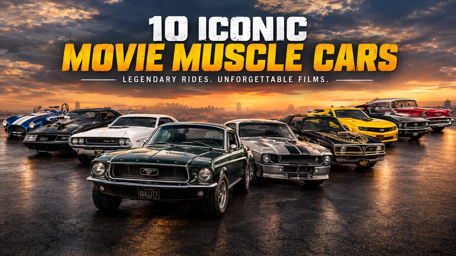 10 Iconic Movie Muscle Cars That Stole the Show