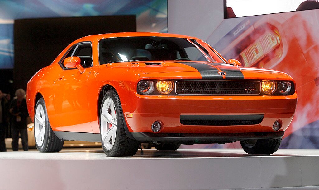 orange second-gen dodge challenger