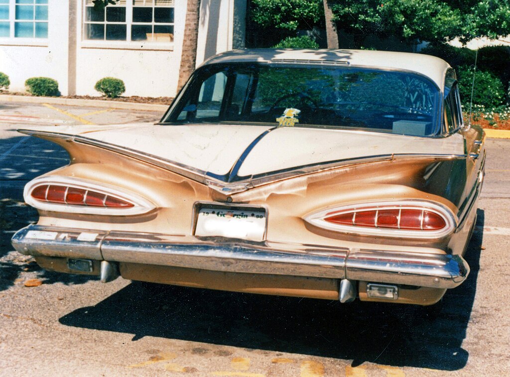 Copper and beige '59 Chevy Impala