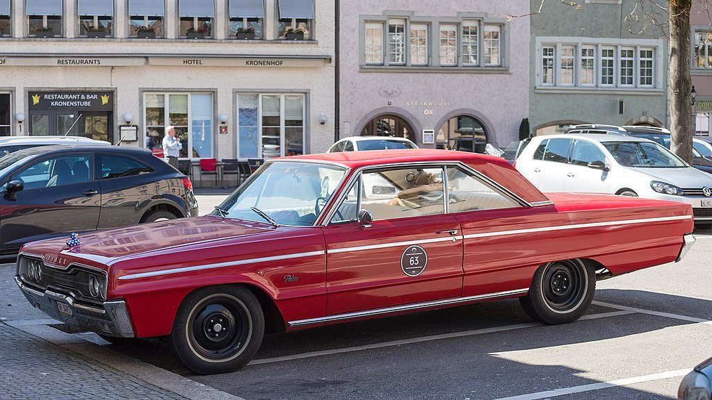 Bright red second-gen C-Body Dodge Polara