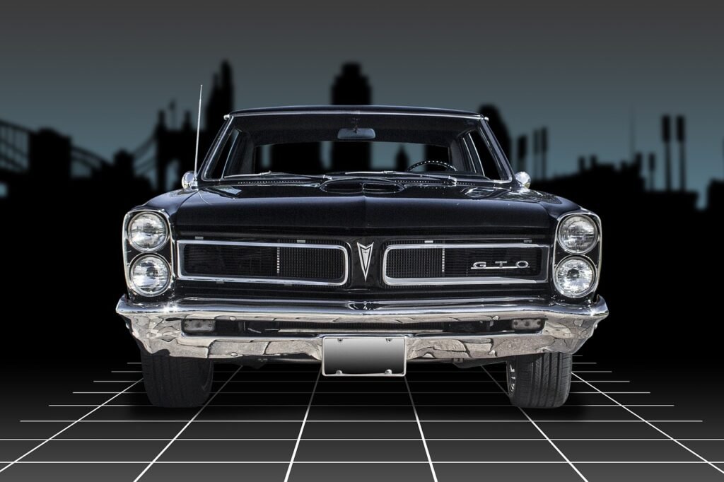 black Pontiac GTO grille