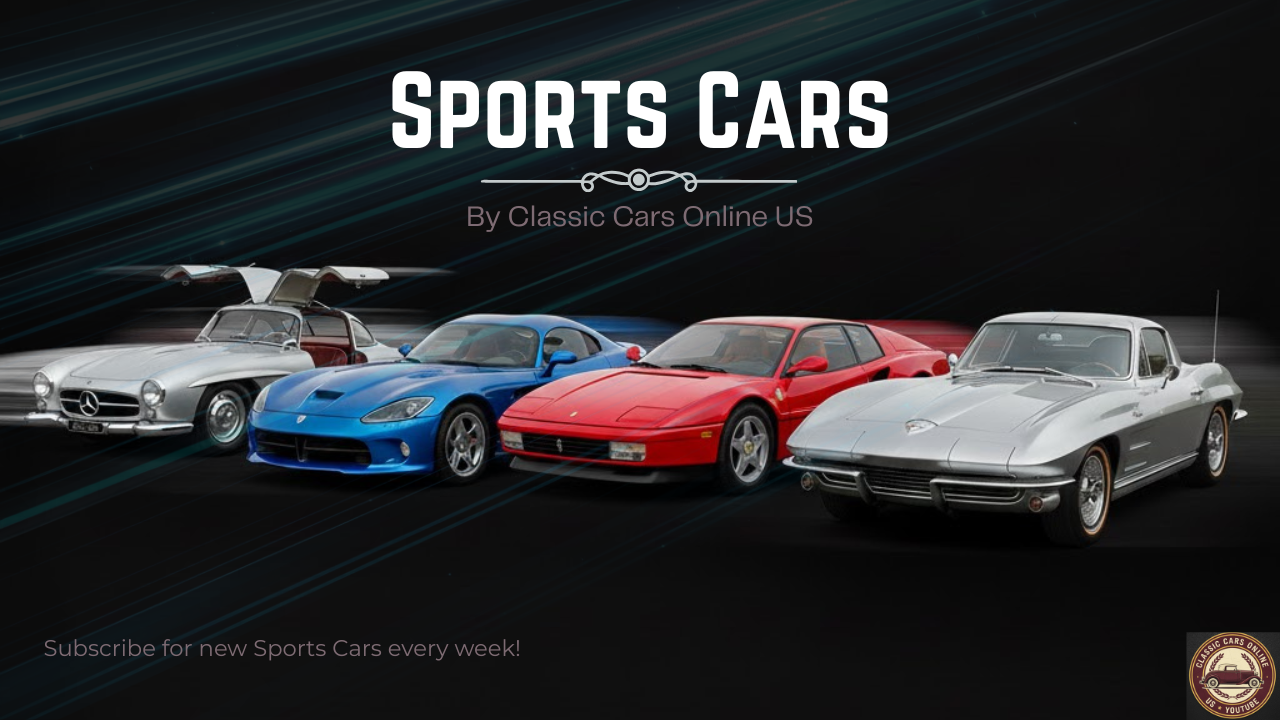 Sports Cars on a black background