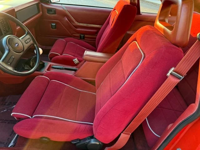 Interior of the 1986 Ford Mustang GT