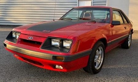 Iconic red '86 Fox Body Mustang available for sale on eBay by MAXmotive - shared by Classic Cars Online US