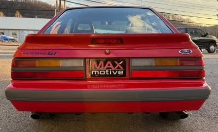 86 Fox Body Rear Brake light  in a bright red Ford Mustang from MAXmotive