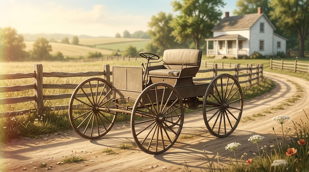 AI interpretation of the 1907 Success Auto-Buggy Model 3