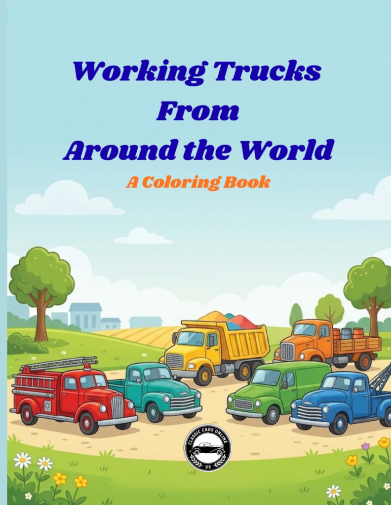 Cover of the Working Trucks From Around the World coloring book